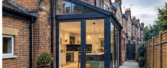 Bright, modern interior with additional ground floor space